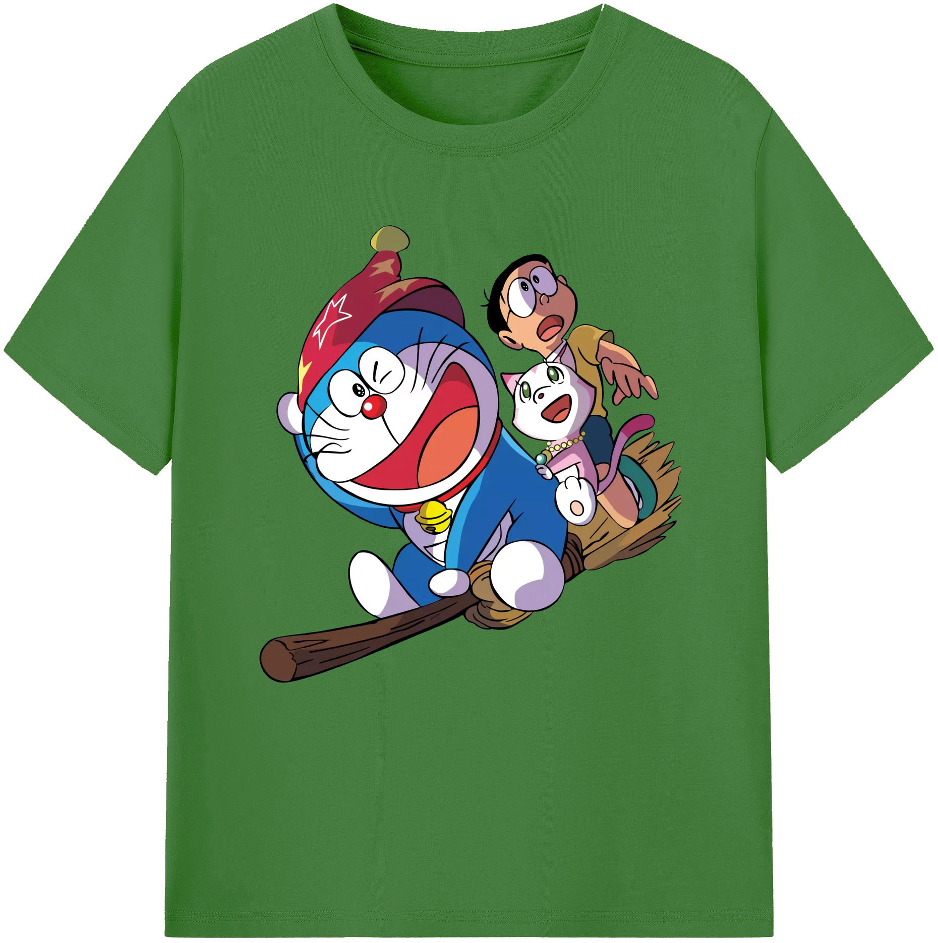 （画像用） ドラえもん Doraemon レディースカジュアルプリントTシャツ（綿100％）